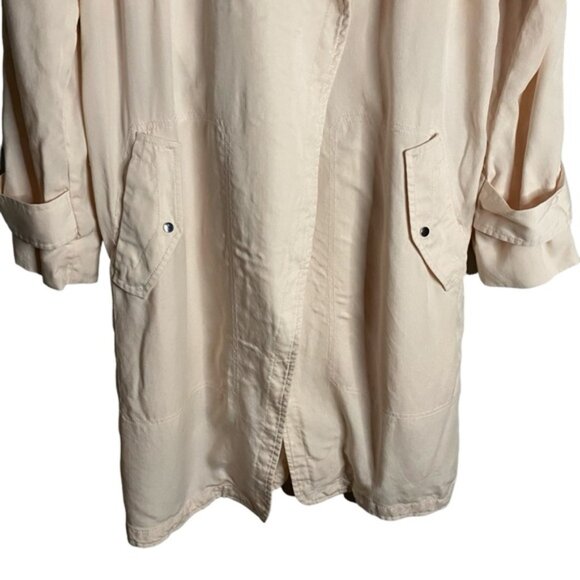 Aritzia Babaton Women's Lawson Light Pink Trench Coat - Picture 3 of 10